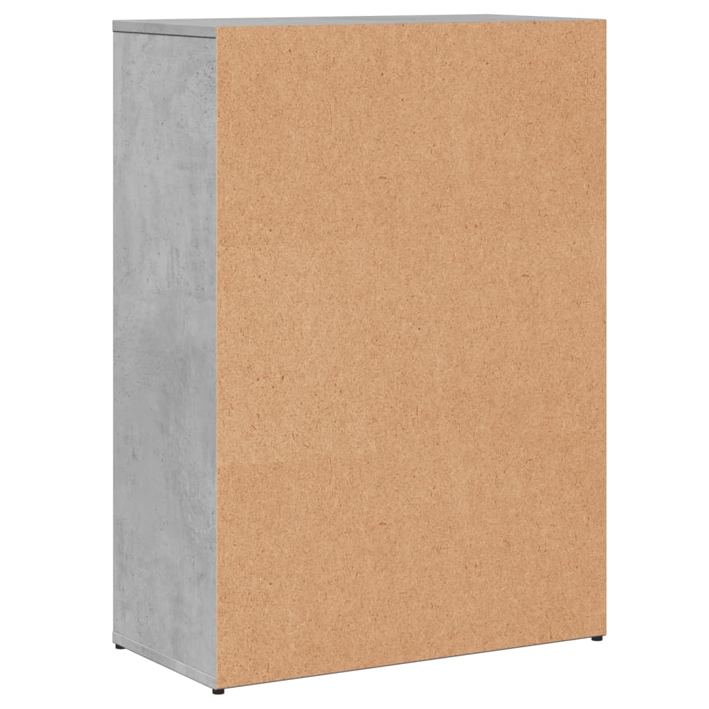 Buffets 2 pcs gris béton 60x30x84 cm bois d'ingénierie - XIOS
