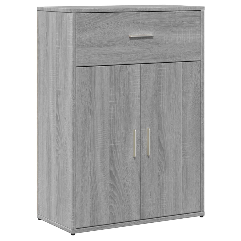 Buffets 2 pcs sonoma gris 60x30x84 cm bois d'ingénierie - XIOS
