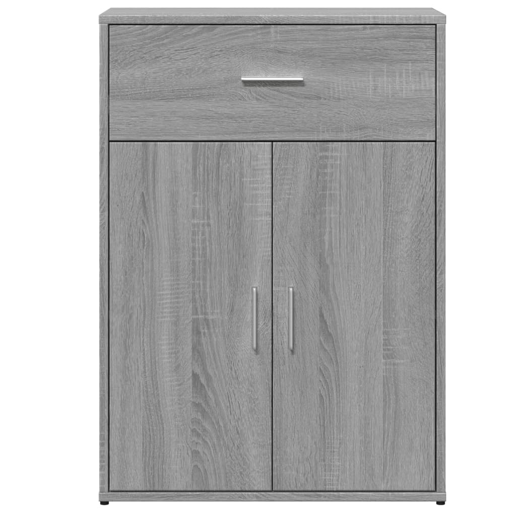 Buffets 2 pcs sonoma gris 60x30x84 cm bois d'ingénierie - XIOS