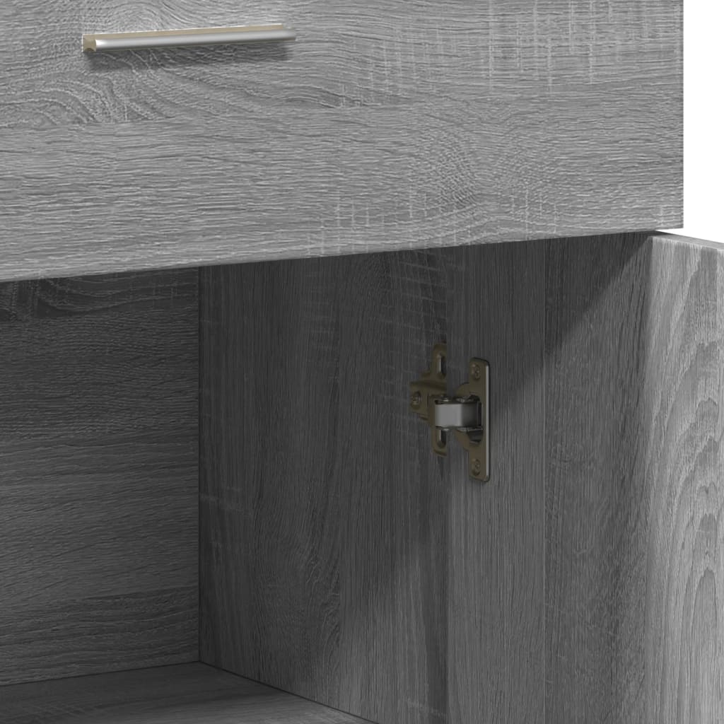 Buffets 2 pcs sonoma gris 60x30x84 cm bois d'ingénierie - XIOS