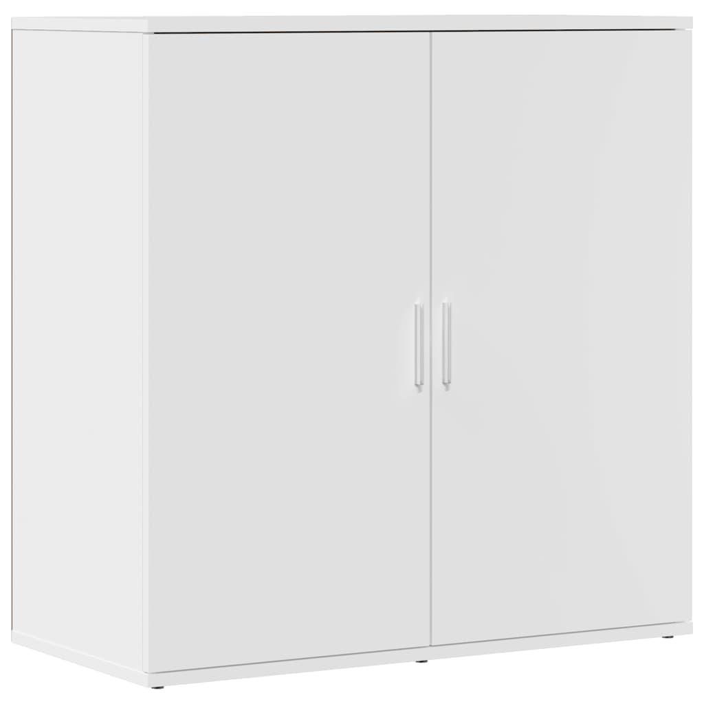Buffets 2 pcs blanc 79x38x80 cm bois d’ingénierie