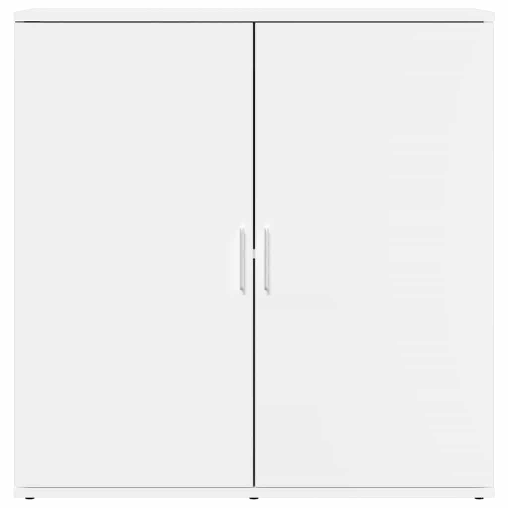 Buffets 2 pcs blanc 79x38x80 cm bois d’ingénierie