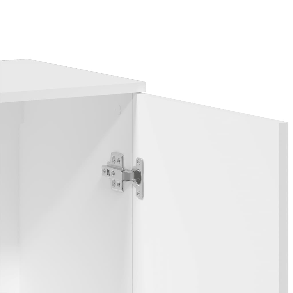 Buffets 2 pcs blanc 79x38x80 cm bois d’ingénierie - XIOS