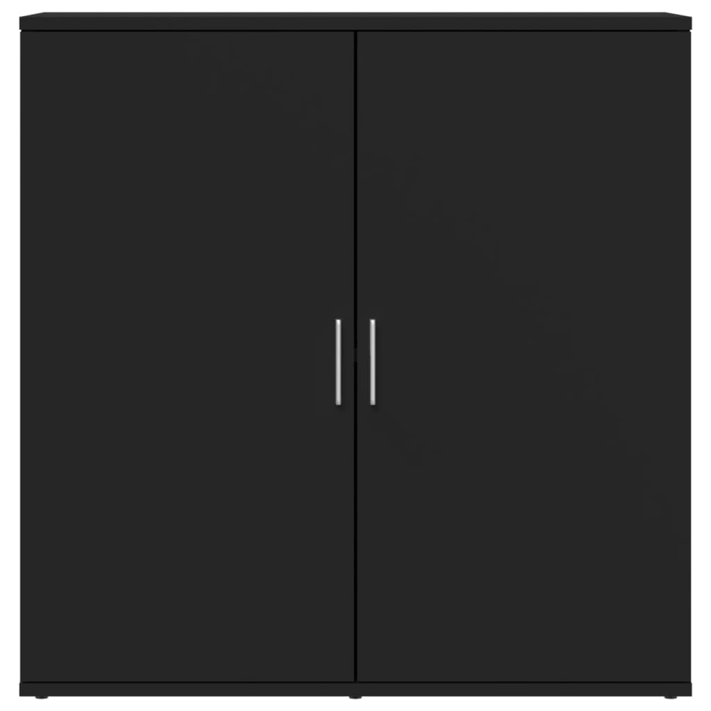 Buffets 2 pcs noir 79x38x80 cm bois d'ingénierie - XIOS
