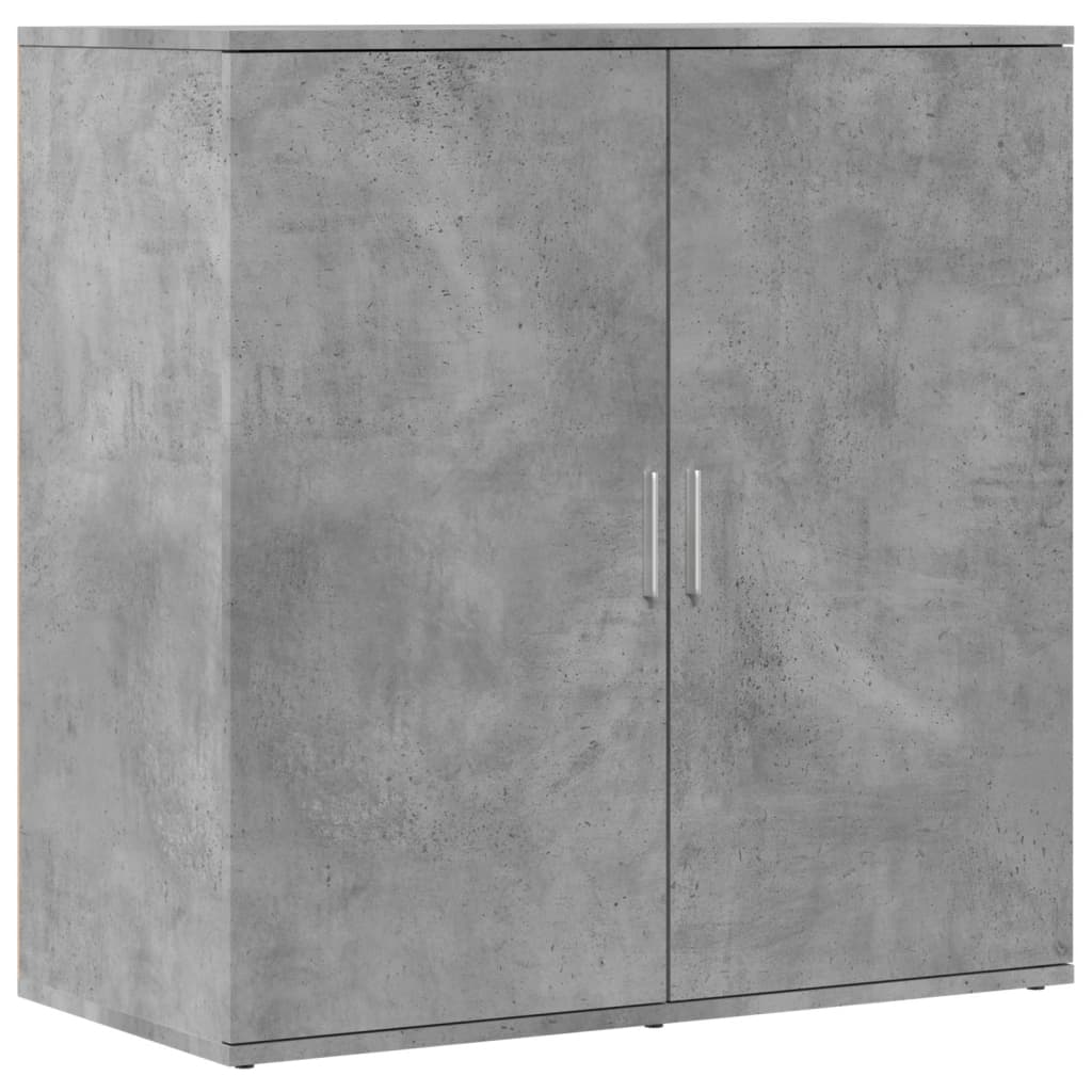 Buffets 2 pcs gris béton 79x38x80 cm bois d'ingénierie - XIOS