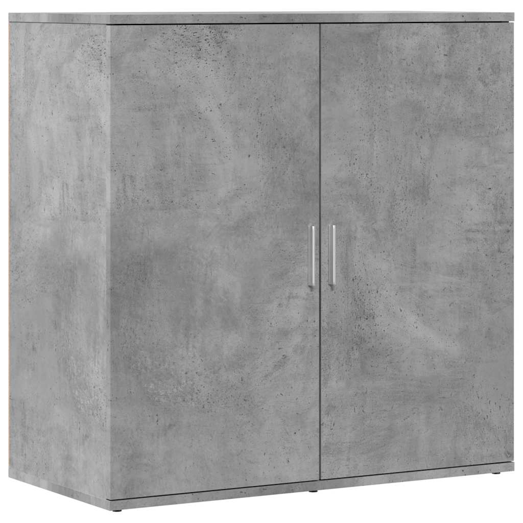 Buffets 2 pcs gris béton 79x38x80 cm bois d'ingénierie - XIOS