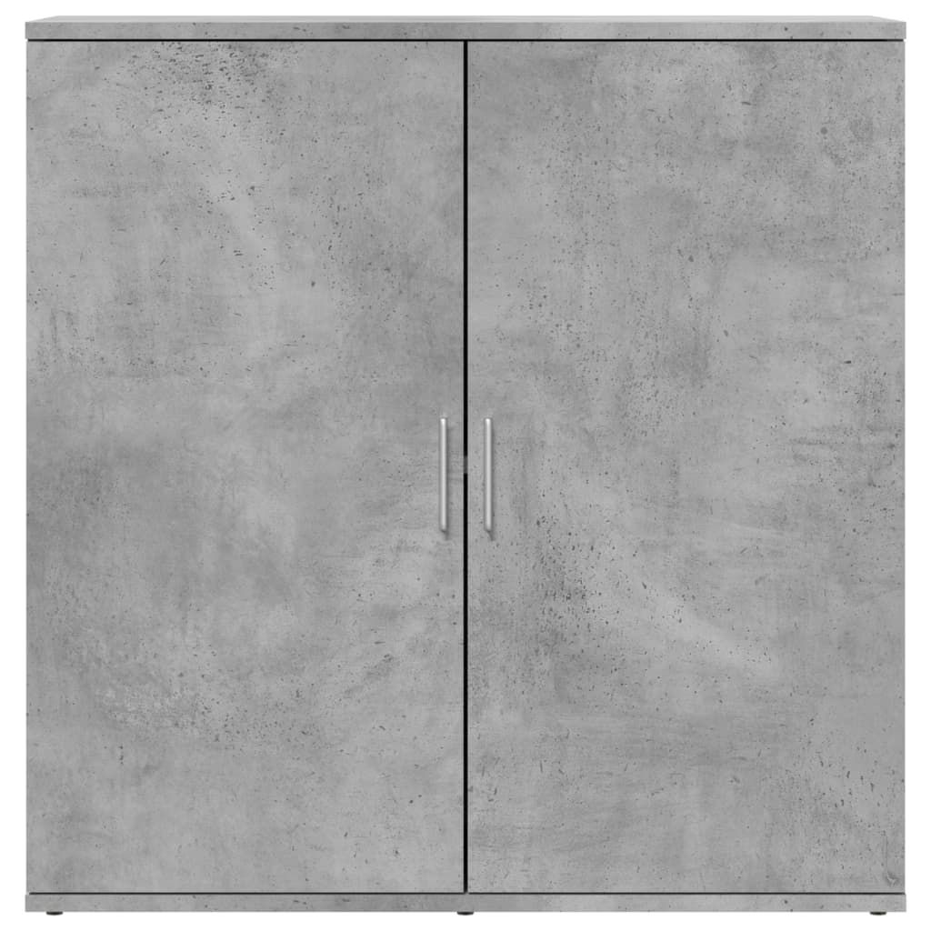 Buffets 2 pcs gris béton 79x38x80 cm bois d'ingénierie - XIOS