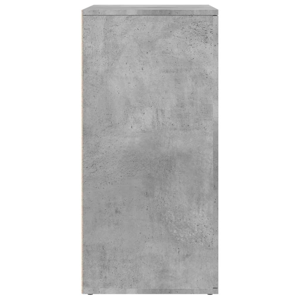 Buffets 2 pcs gris béton 79x38x80 cm bois d'ingénierie - XIOS