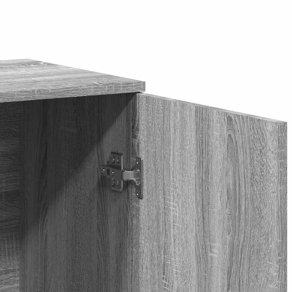 Buffets 2 pcs sonoma gris 79x38x80 cm bois d'ingénierie - XIOS