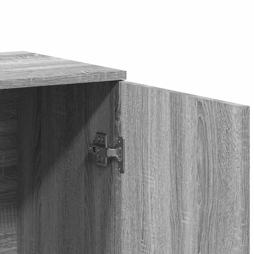 Buffets 2 pcs sonoma gris 79x38x80 cm bois d'ingénierie