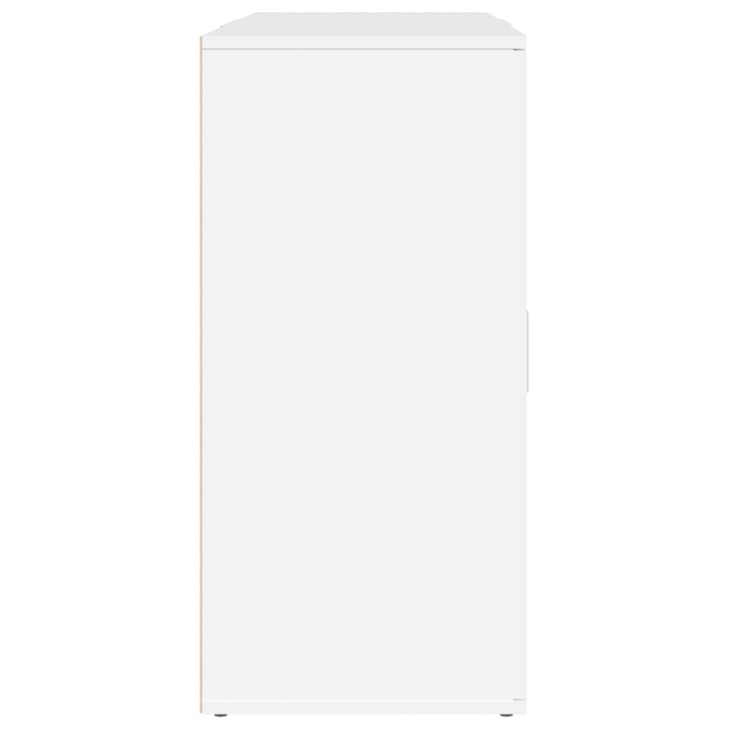 Buffets 3 pcs Blanc Bois d'ingénierie