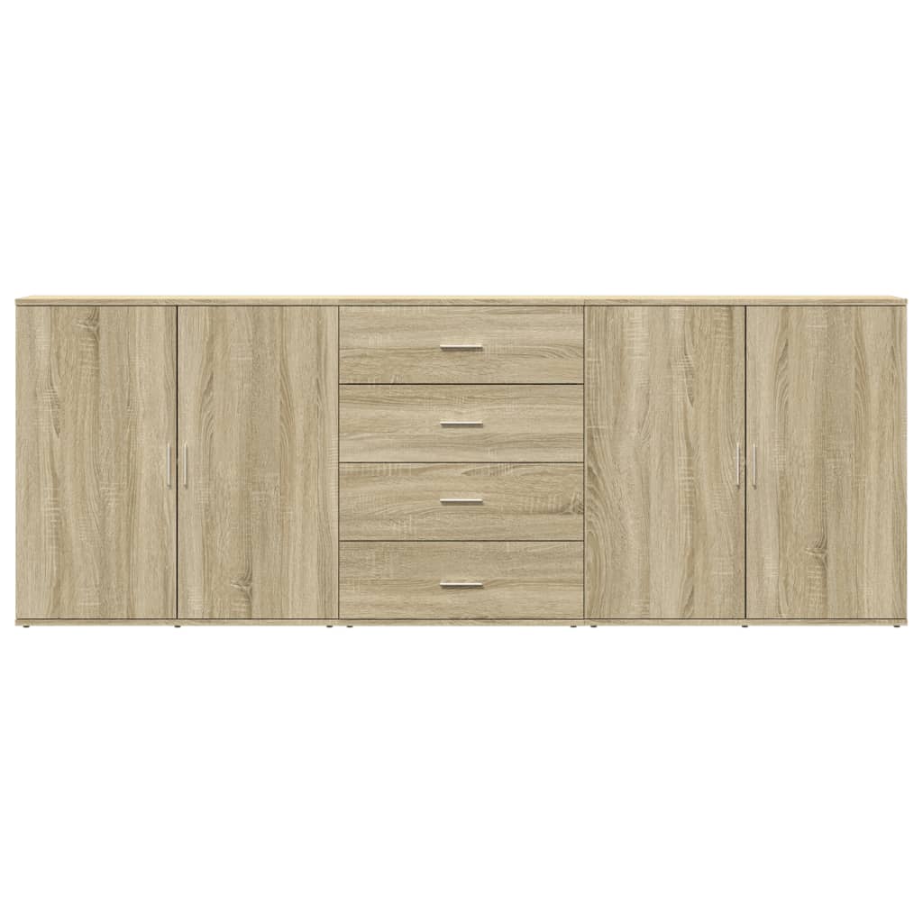 Buffets 3 pcs Chêne sonoma Bois d'ingénierie - XIOS