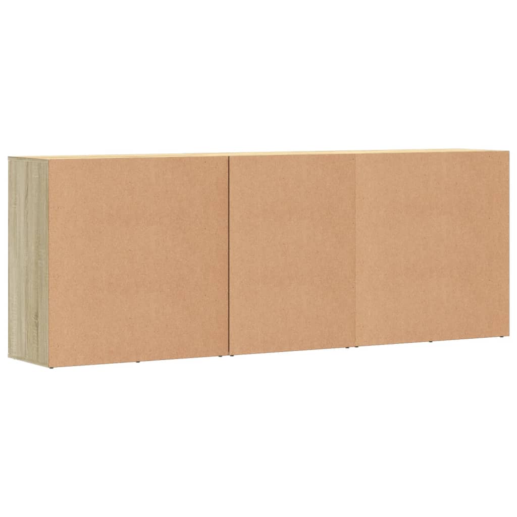 Buffets 3 pcs Chêne sonoma Bois d'ingénierie - XIOS