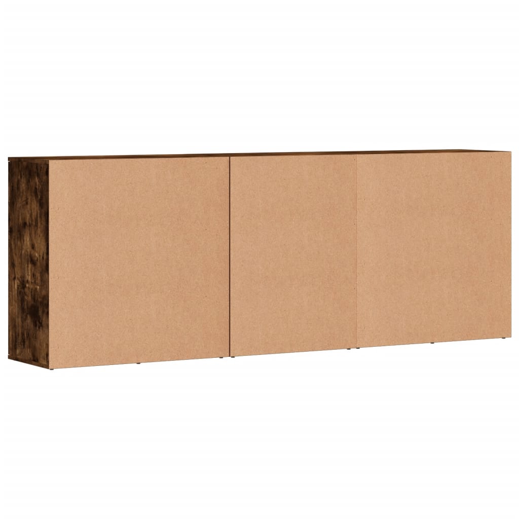 Buffets 3 pcs Chêne fumé Bois d'ingénierie - XIOS