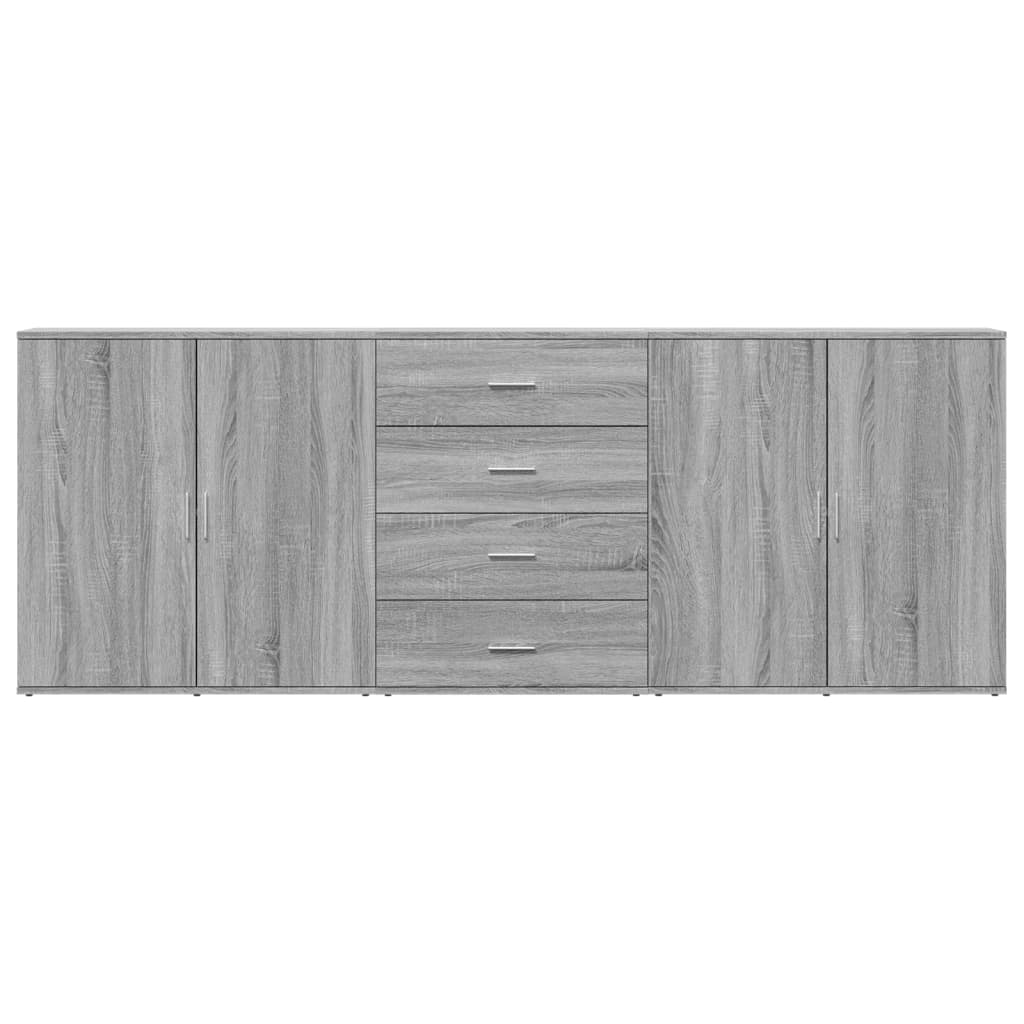 Buffets 3 pcs Sonoma gris Bois d'ingénierie - XIOS