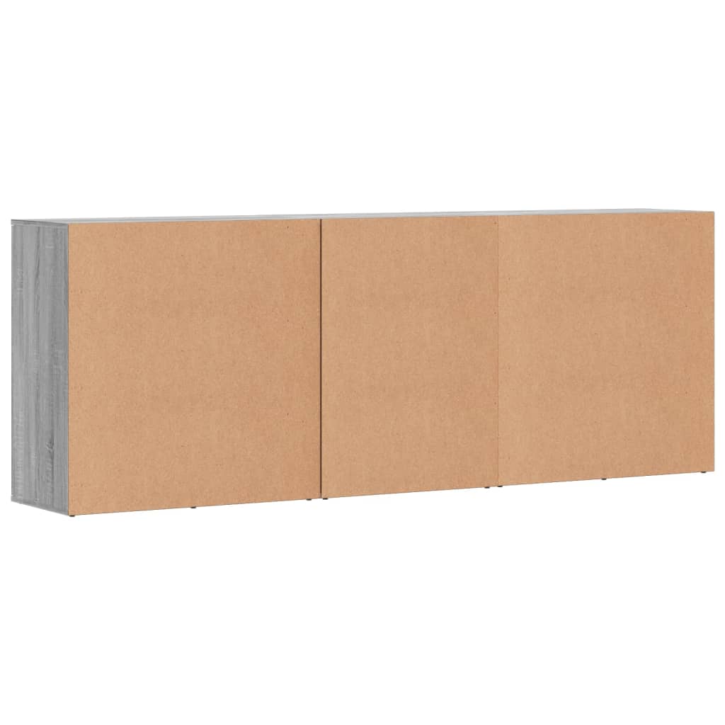 Buffets 3 pcs Sonoma gris Bois d'ingénierie - XIOS