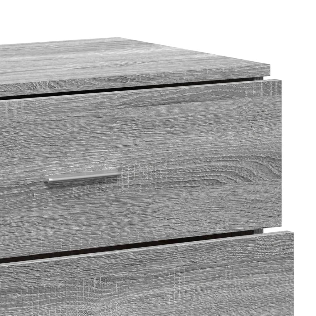 Buffets 3 pcs Sonoma gris Bois d'ingénierie - XIOS