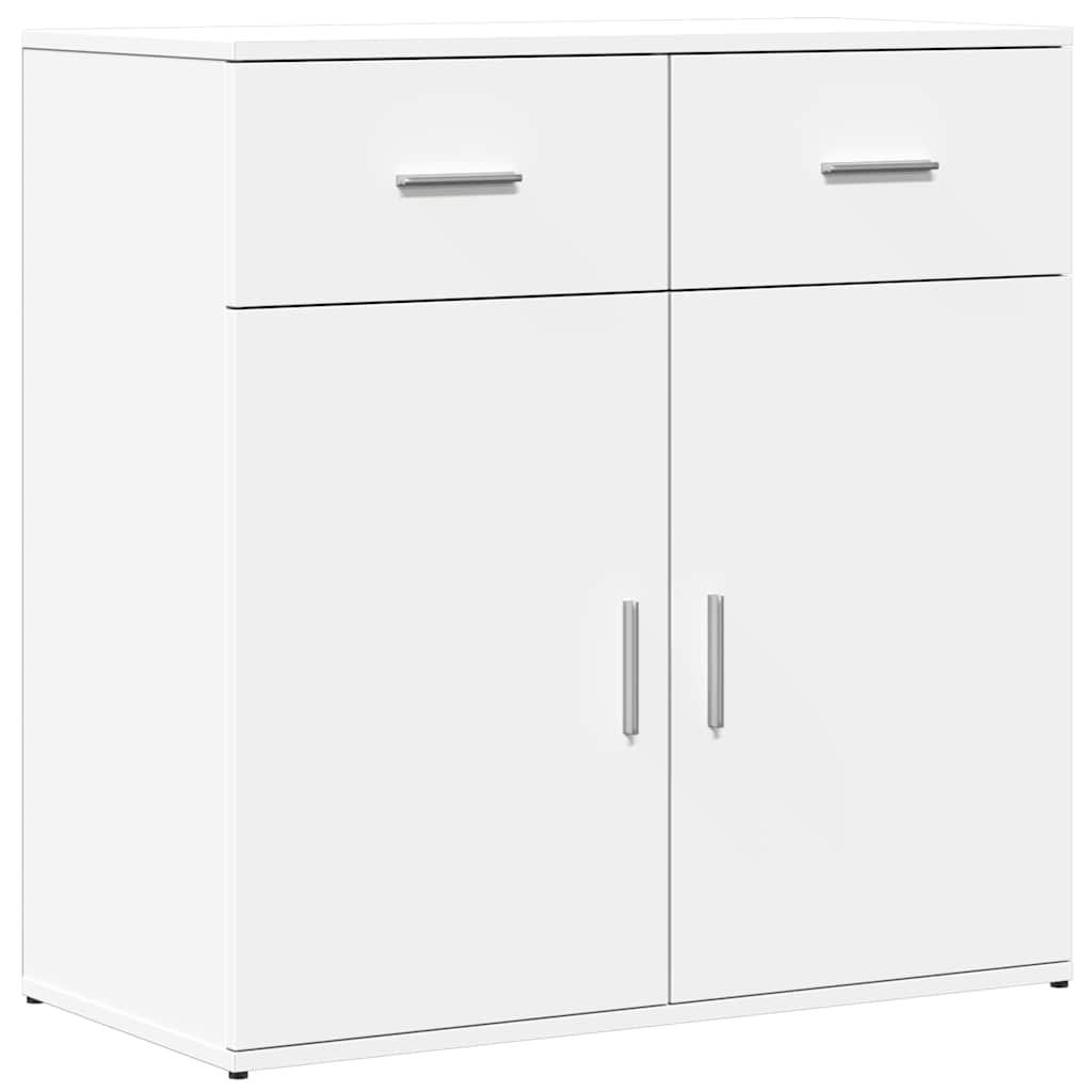 Buffets 2 pcs blanc 79x38x80 cm bois d’ingénierie - XIOS