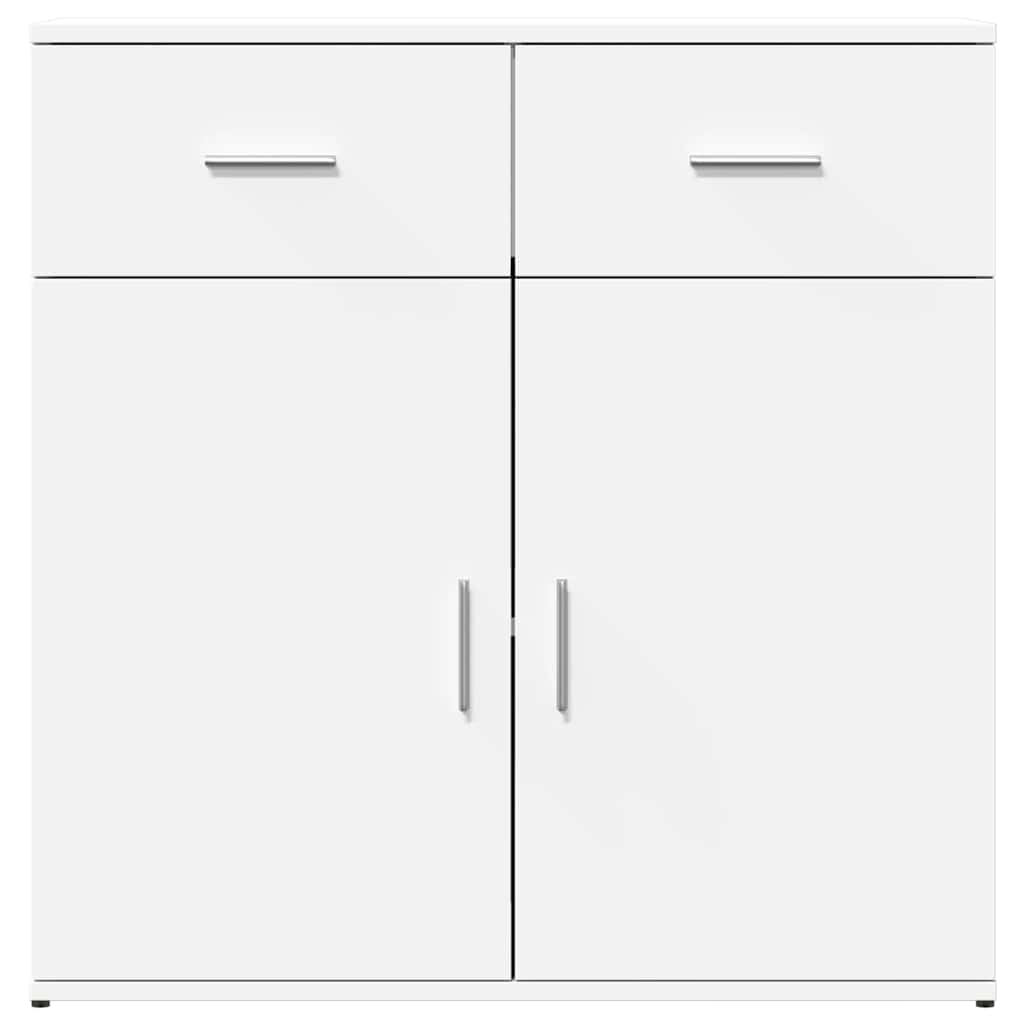 Buffets 2 pcs blanc 79x38x80 cm bois d’ingénierie - XIOS