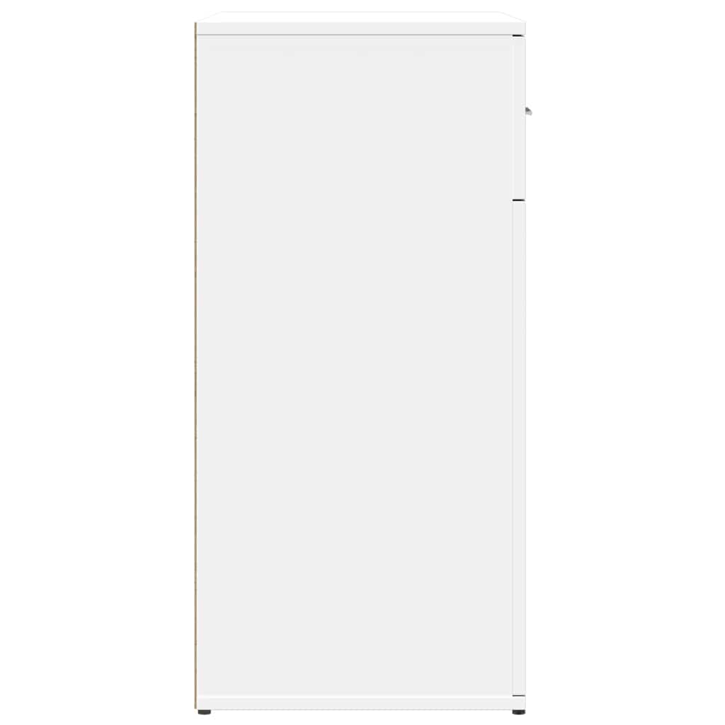 Buffets 2 pcs blanc 79x38x80 cm bois d’ingénierie - XIOS