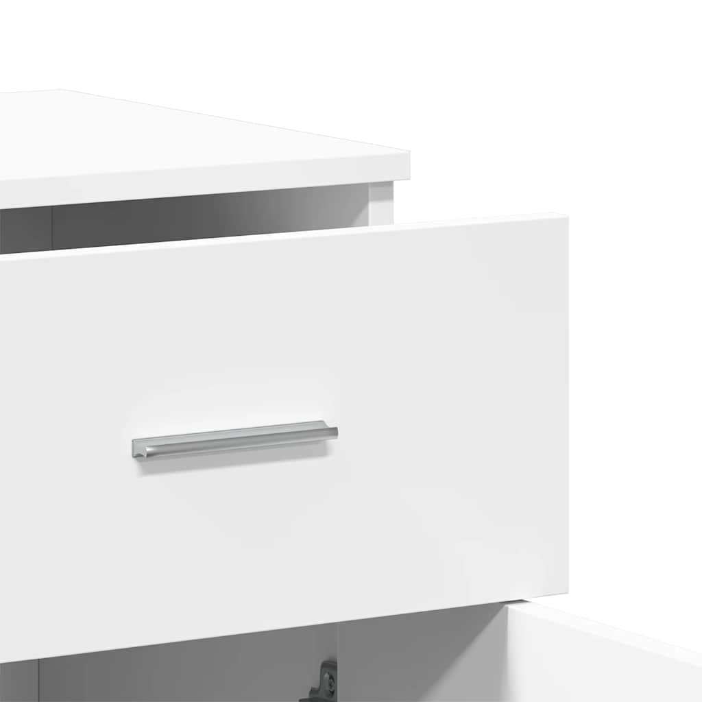 Buffets 2 pcs blanc 79x38x80 cm bois d’ingénierie - XIOS