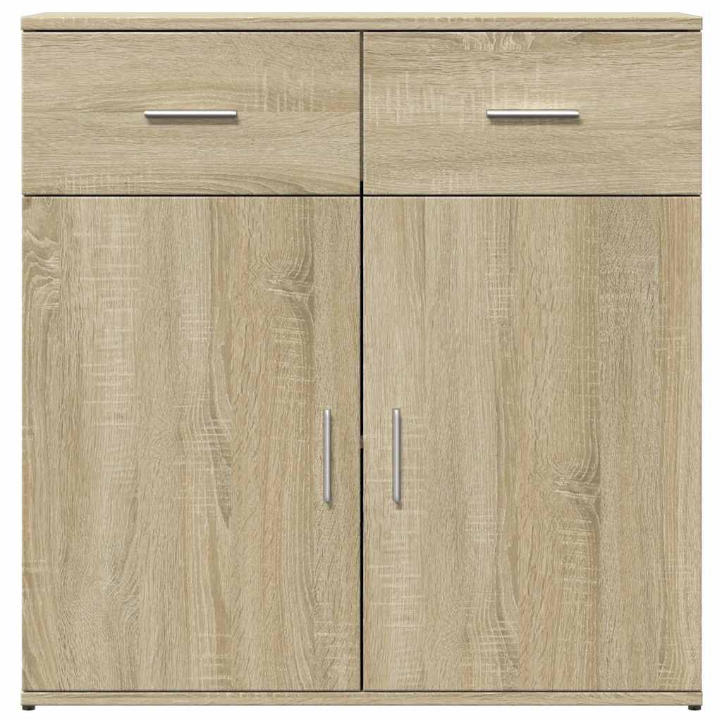 Buffets 2 pcs chêne sonoma 79x38x80 cm bois d'ingénierie - XIOS