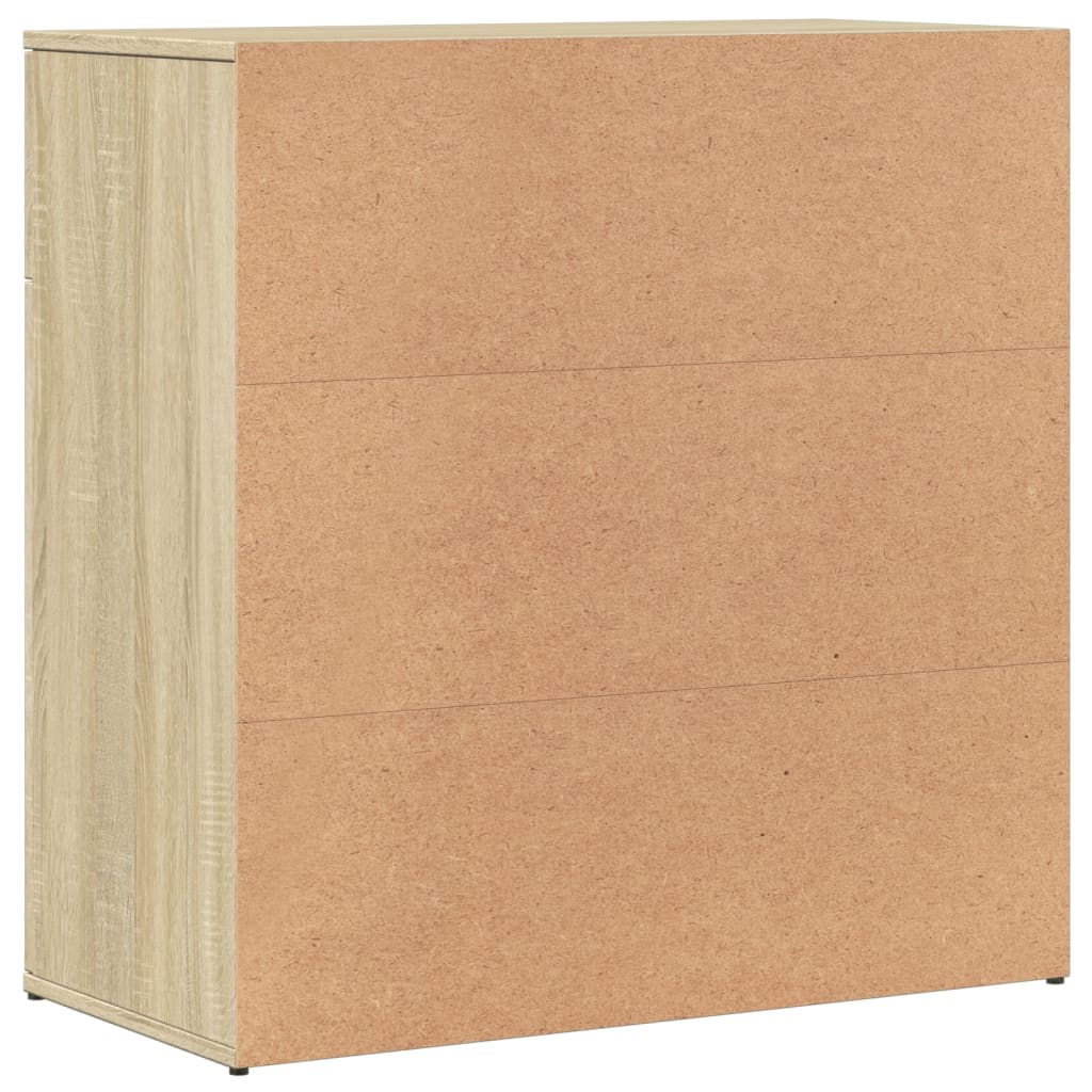 Buffets 2 pcs chêne sonoma 79x38x80 cm bois d'ingénierie - XIOS