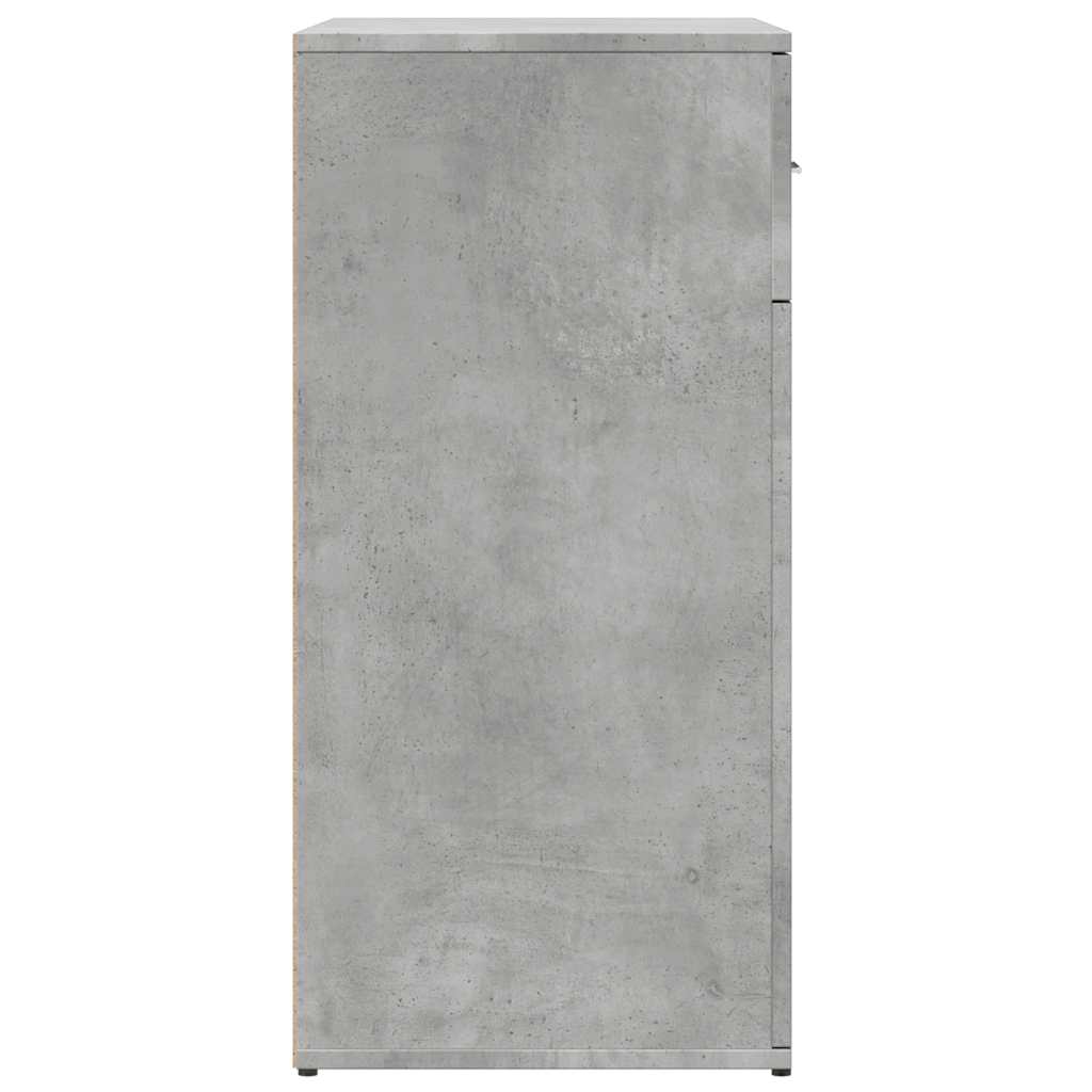 Buffets 2 pcs gris béton 79x38x80 cm bois d'ingénierie - XIOS