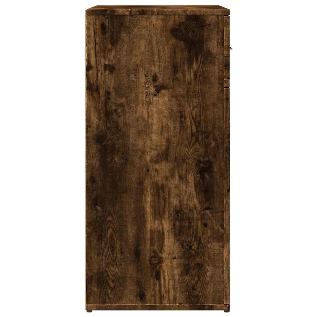 Buffets 2 pcs chêne fumé 79x38x80 cm bois d'ingénierie - XIOS