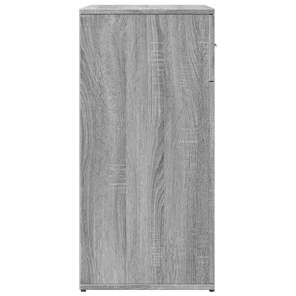 Buffets 2 pcs sonoma gris 79x38x80 cm bois d'ingénierie - XIOS