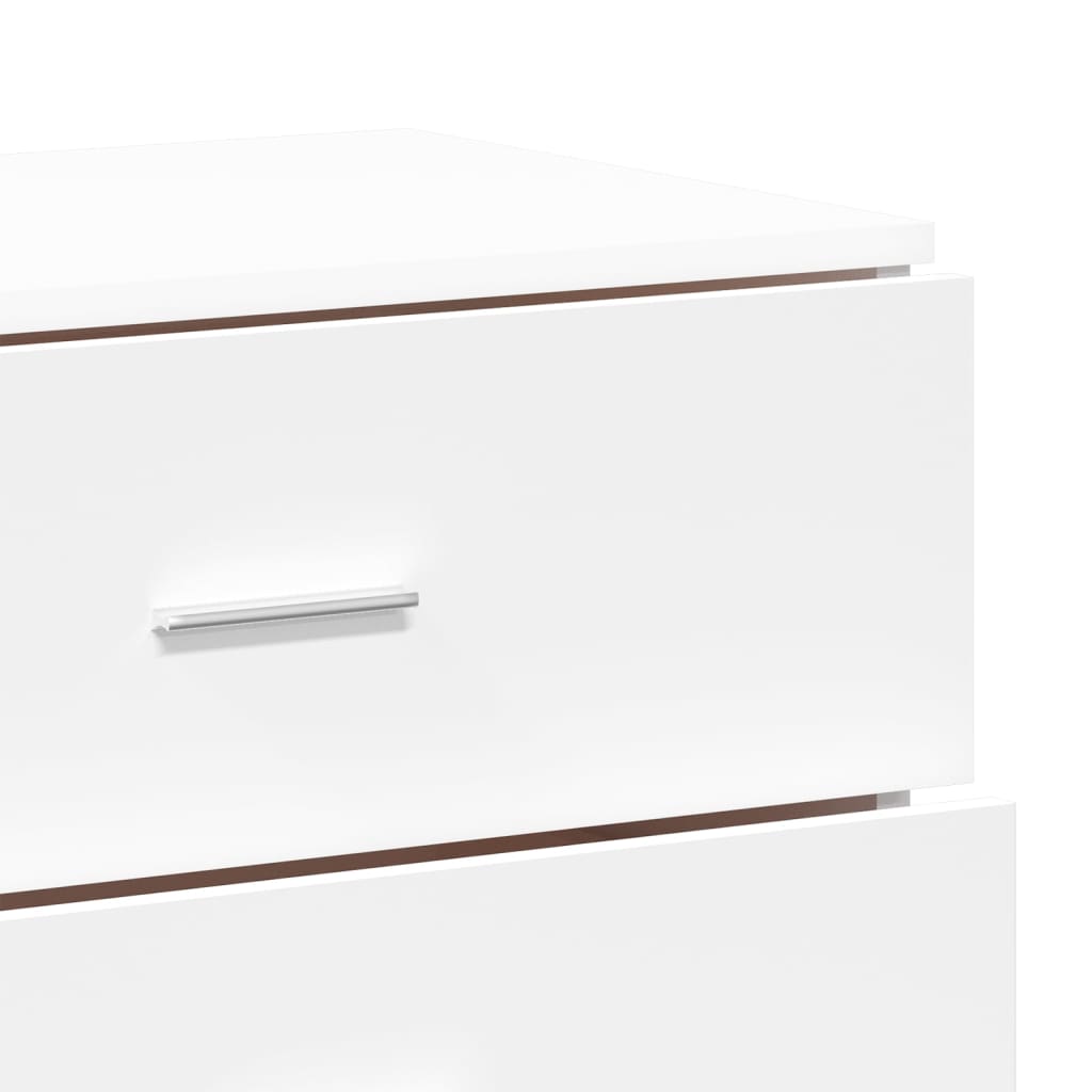 Buffets 2 pcs blanc 60x39x80 cm bois d’ingénierie - XIOS