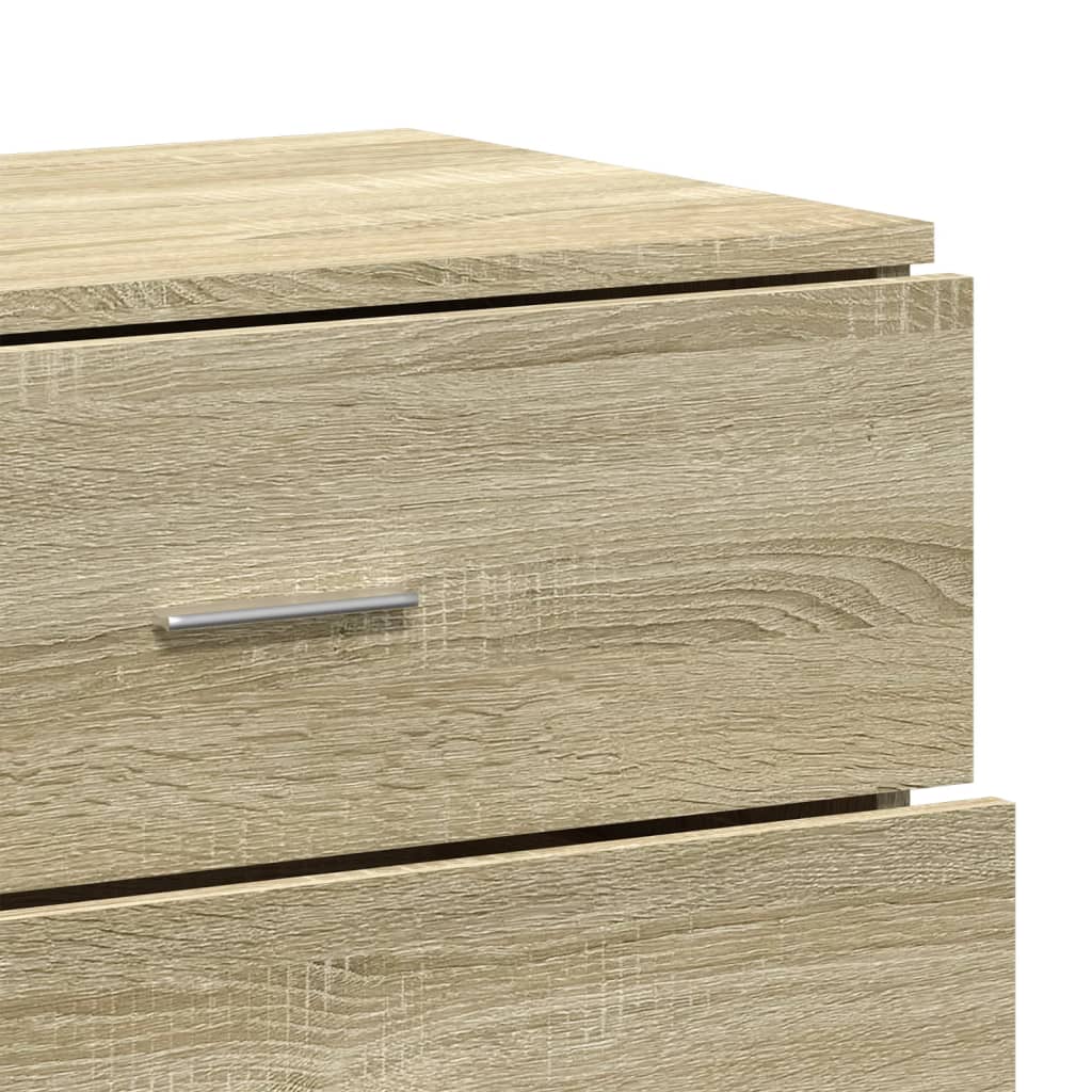 Buffets 2 pcs chêne sonoma 60x39x80 cm bois d'ingénierie - XIOS
