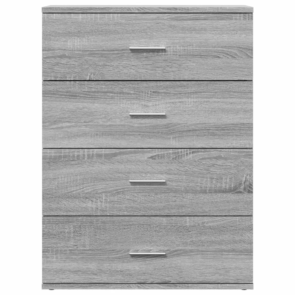 Buffets 2 pcs sonoma gris 60x39x80 cm bois d'ingénierie - XIOS
