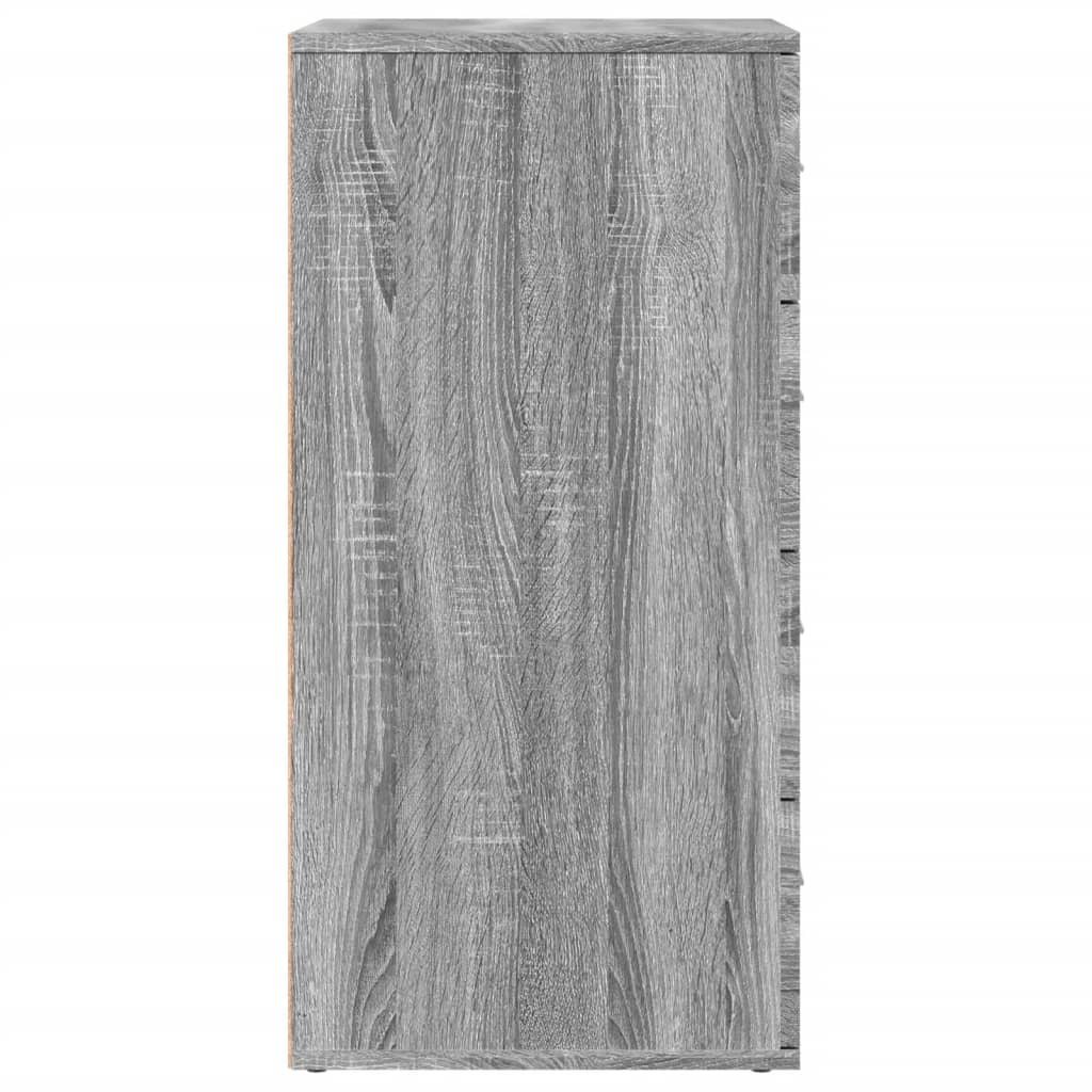 Buffets 2 pcs sonoma gris 60x39x80 cm bois d'ingénierie - XIOS