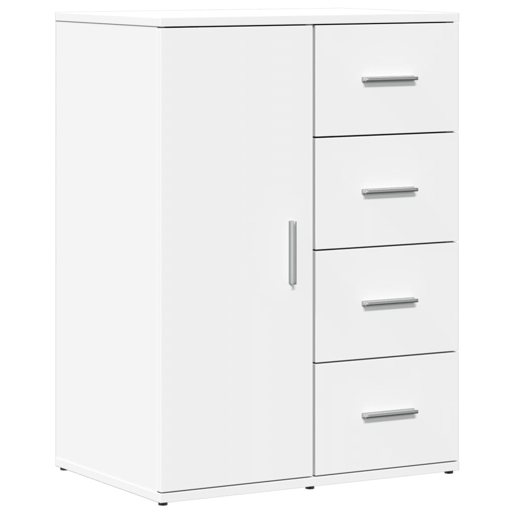 Buffets 2 pcs blanc 59x39x80 cm bois d'ingénierie - XIOS
