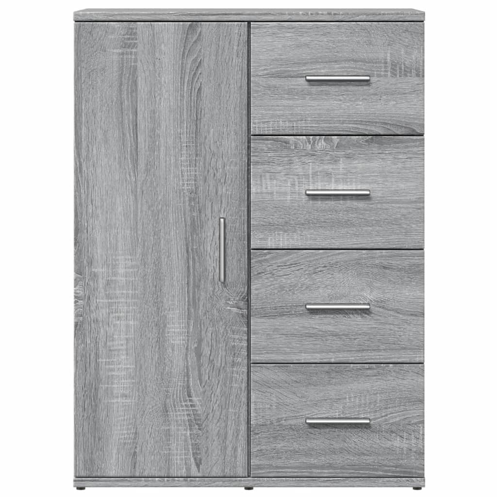 Buffets 2 pcs sonoma gris 59x39x80 cm bois d'ingénierie - XIOS