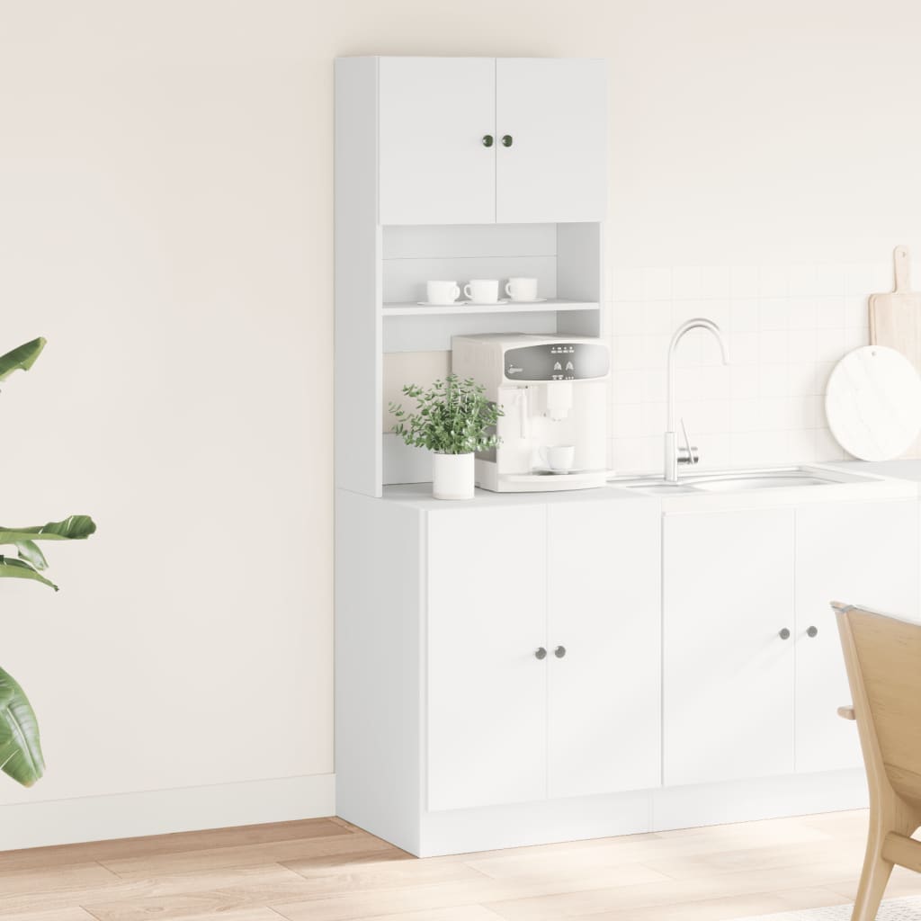 Armoire de cuisine blanc 60x50x180 cm bois d'ingénierie