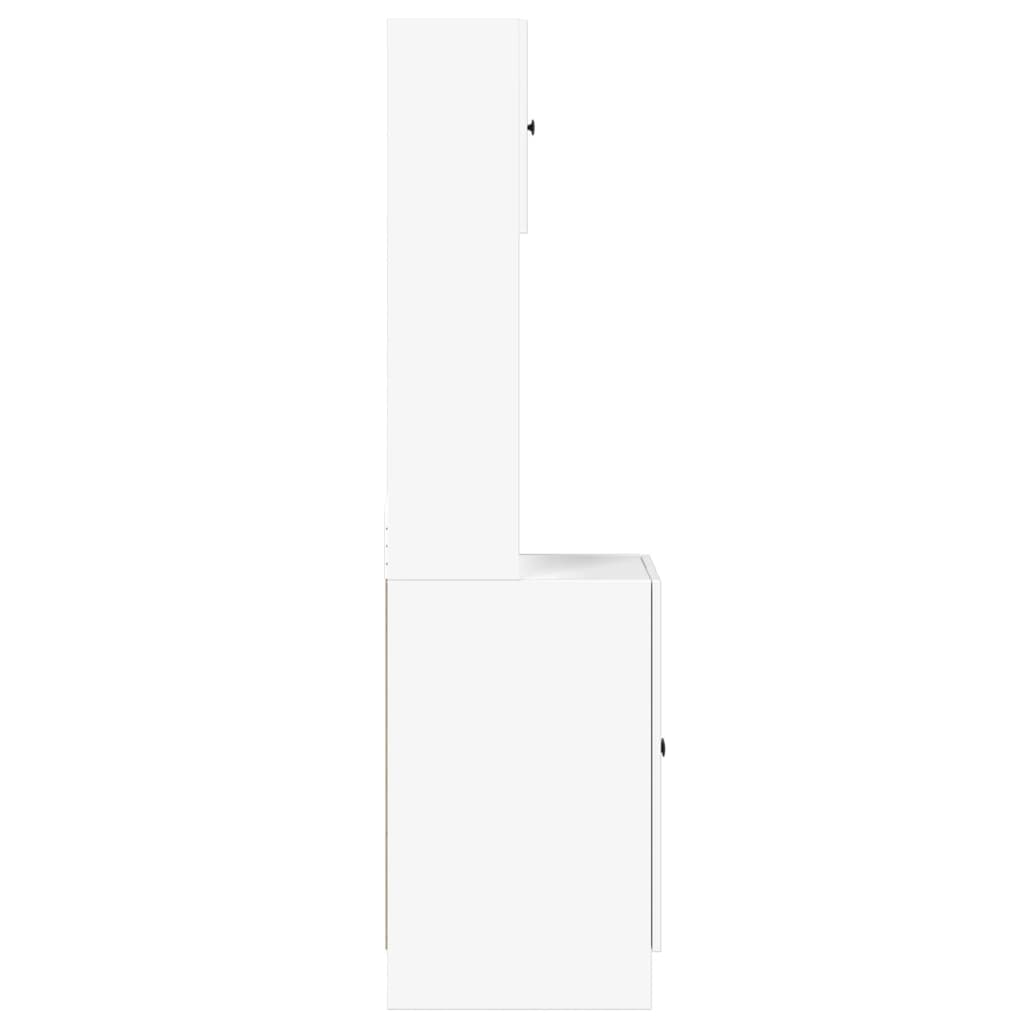 Armoire de cuisine blanc 60x50x180 cm bois d'ingénierie - XIOS