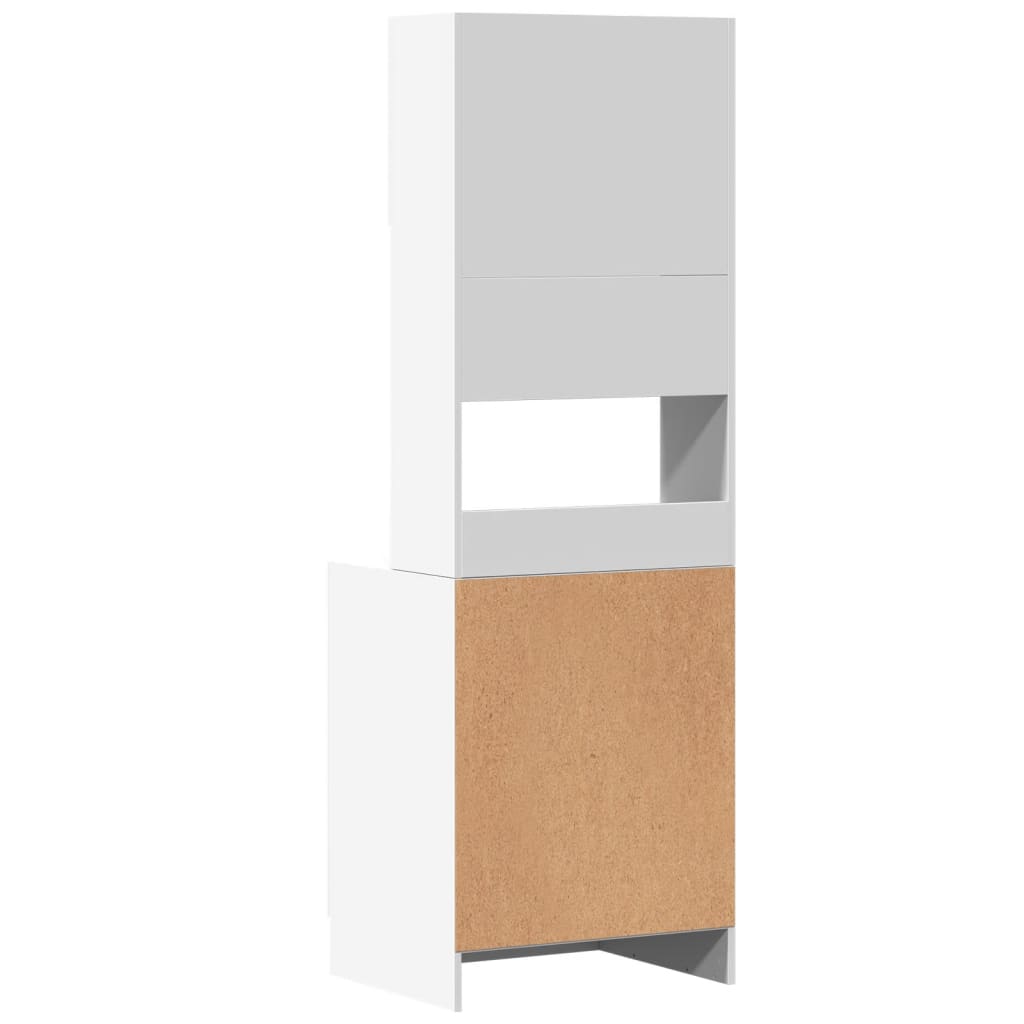 Armoire de cuisine blanc 60x50x180 cm bois d'ingénierie - XIOS