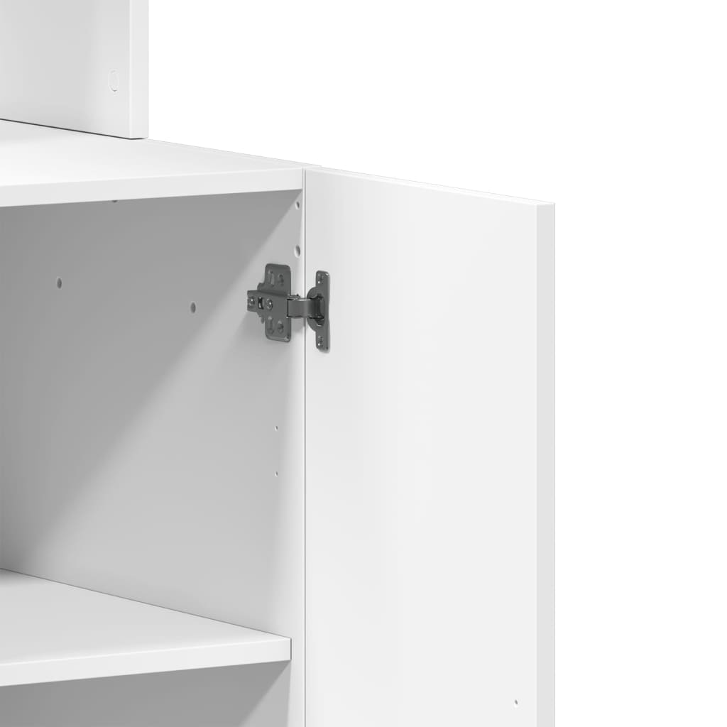 Armoire de cuisine blanc 60x50x180 cm bois d'ingénierie - XIOS