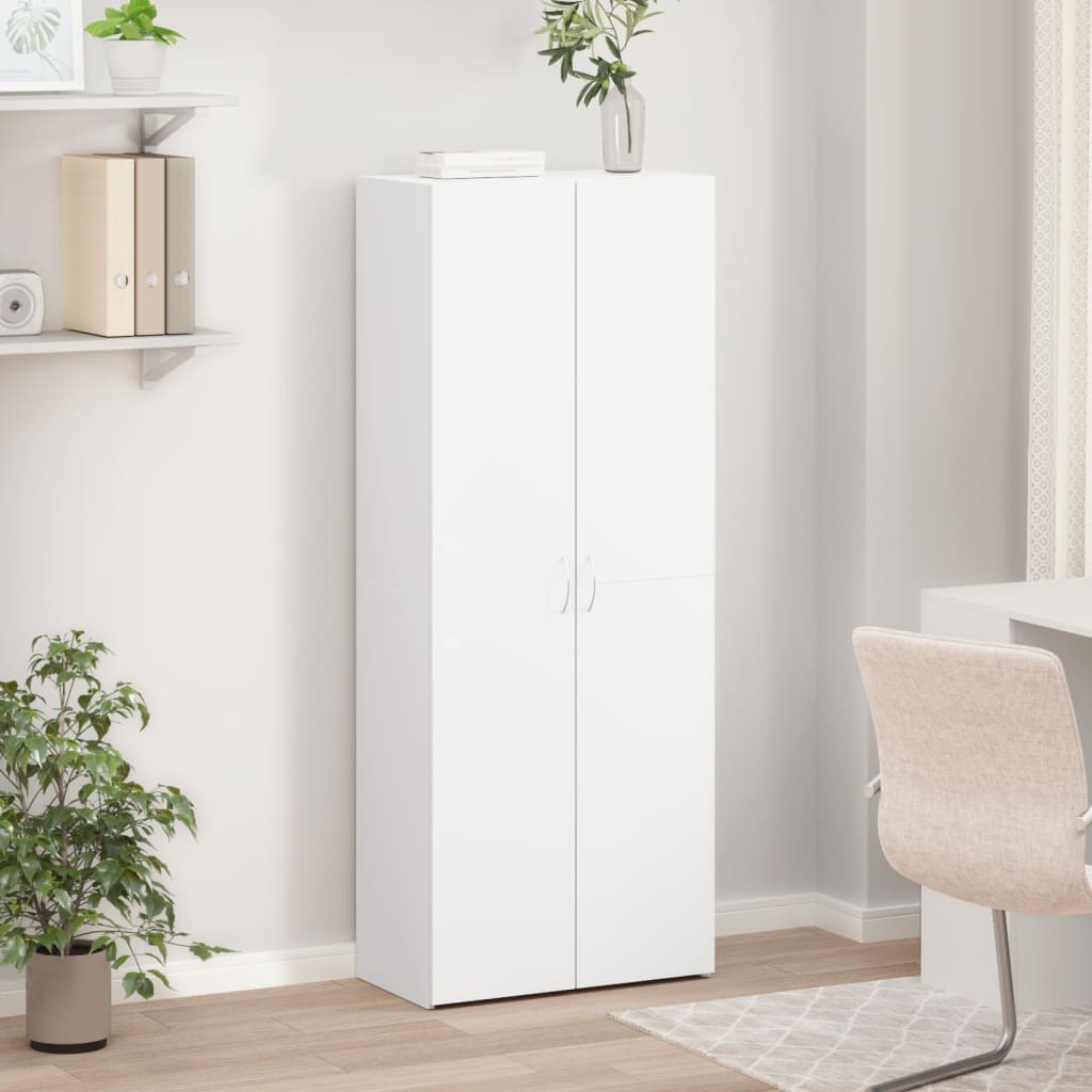 Armoire de classement blanc 60x32x153 cm bois d'ingénierie - XIOS