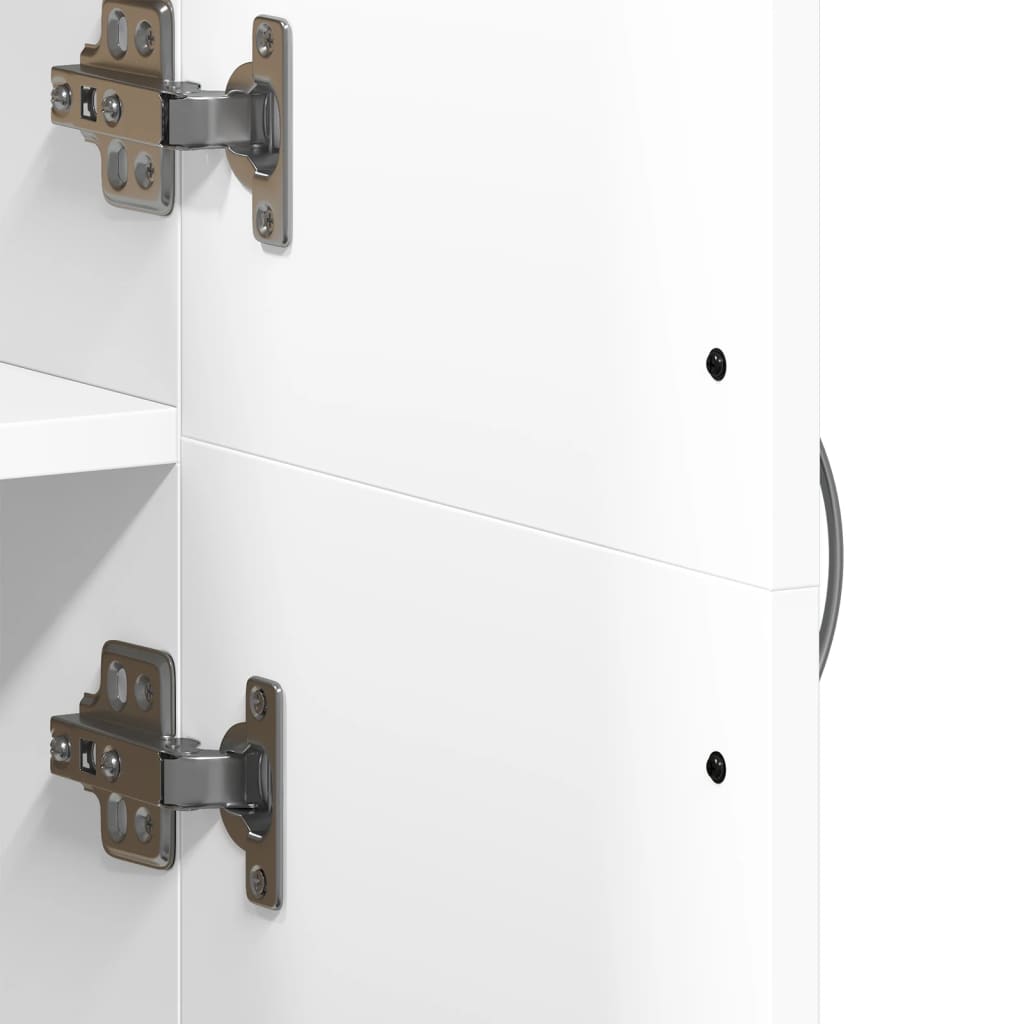 Armoire de classement blanc 60x32x153 cm bois d'ingénierie - XIOS