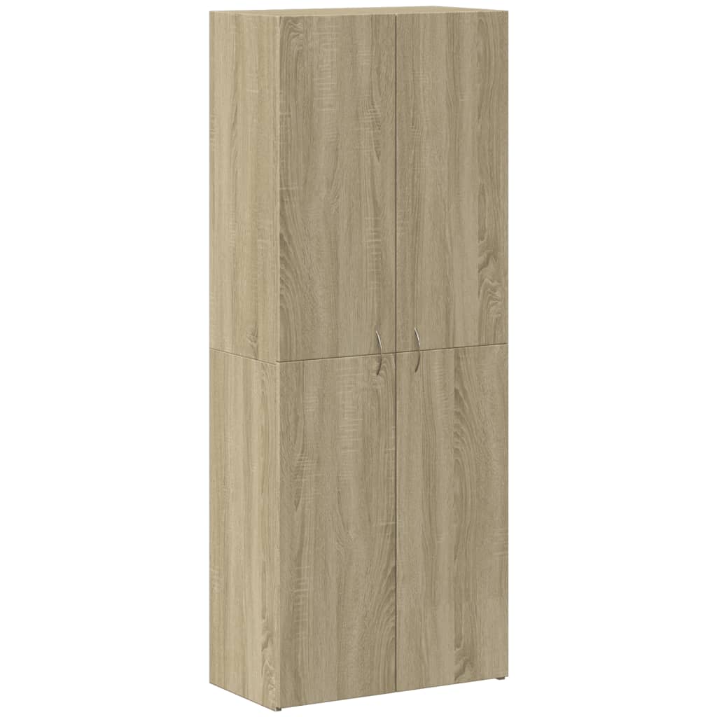 Armoire de classement chêne sonoma 60x32x153 cm bois ingénierie - XIOS
