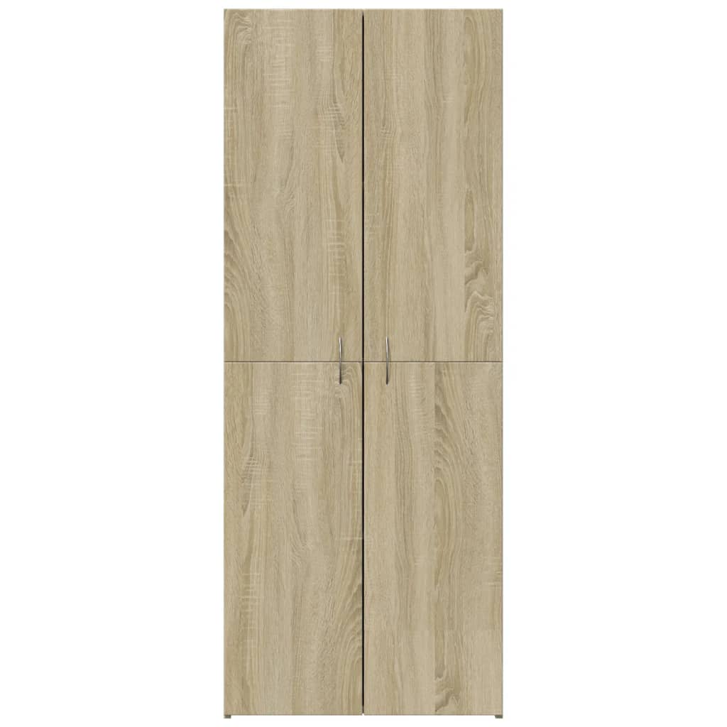 Armoire de classement chêne sonoma 60x32x153 cm bois ingénierie - XIOS