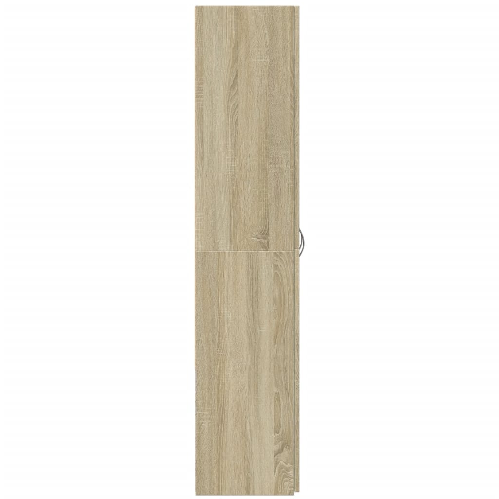 Armoire de classement chêne sonoma 60x32x153 cm bois ingénierie - XIOS