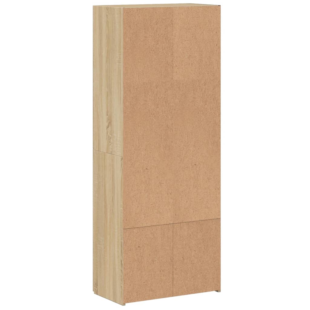 Armoire de classement chêne sonoma 60x32x153 cm bois ingénierie - XIOS