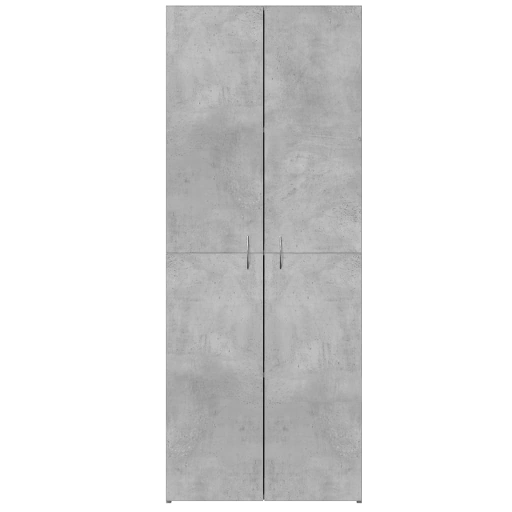 Armoire de classement gris béton 60x32x153 cm bois d'ingénierie - XIOS