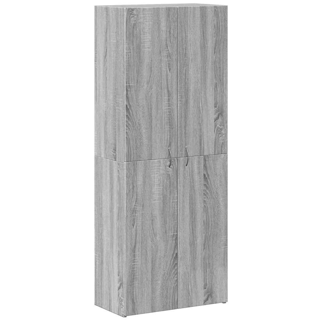 Armoire de classement sonoma gris 60x32x153cm bois d'ingénierie - XIOS