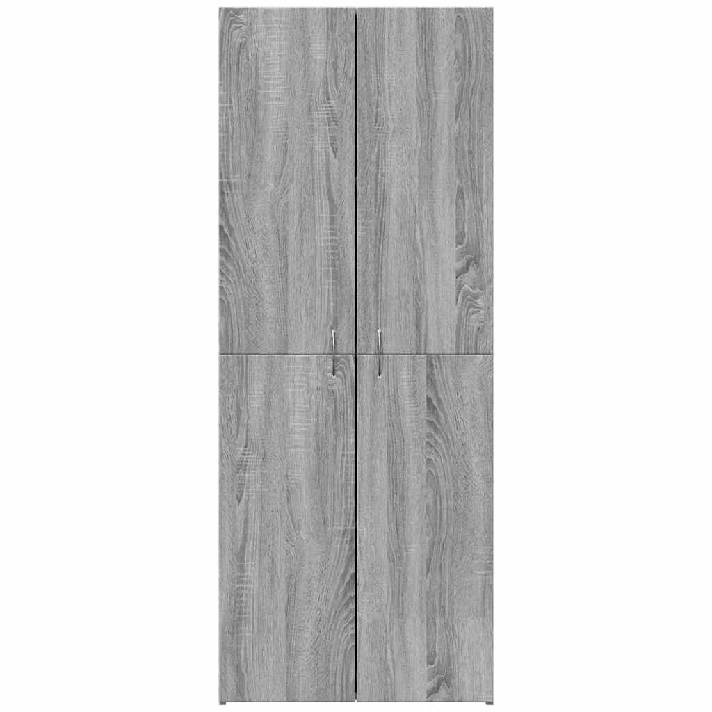 Armoire de classement sonoma gris 60x32x153cm bois d'ingénierie - XIOS