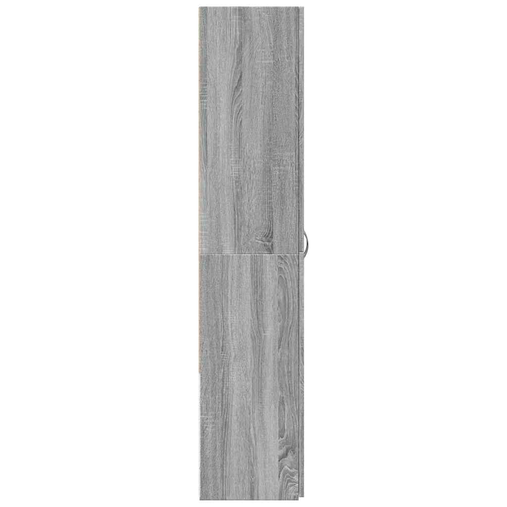 Armoire de classement sonoma gris 60x32x153cm bois d'ingénierie - XIOS